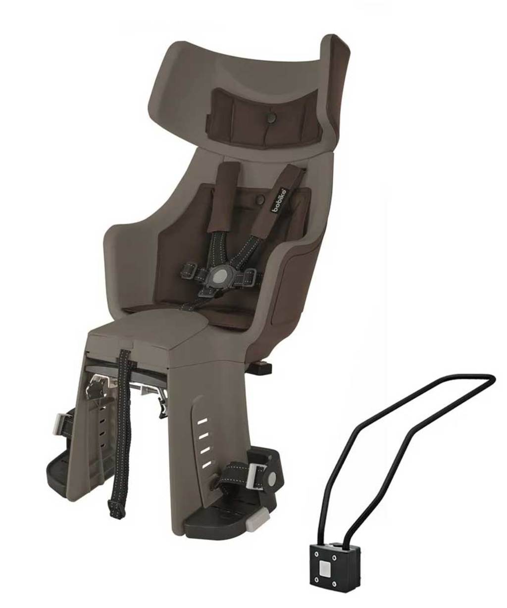 Achterzitje Bobike Exclusive Maxi Tour Led - Framebevestiging Toffee Brown Achterzitje Bobike Exclusive Maxi Tour Led - Framebevestiging Toffee Brown